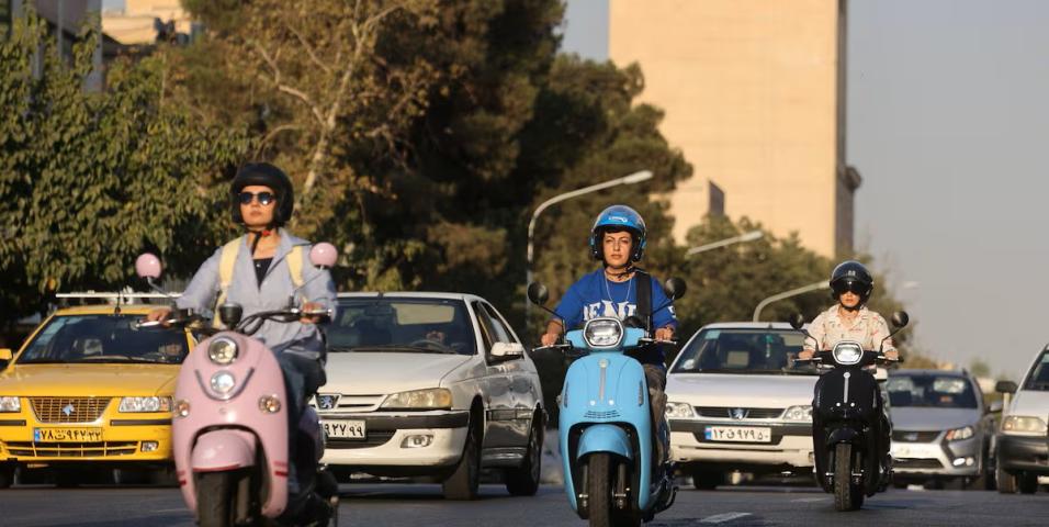 iran women motorcyclists