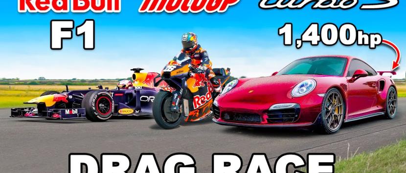 Ο Dani Pedrosa με την RC16 ενάντια σε μονοθέσιο F1