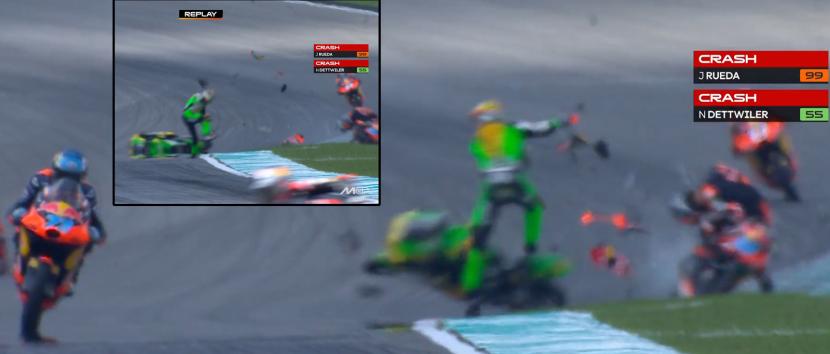 Moto3 Μαλαισία: Κόκκινη σημαία στον γύρο αναγνώρισης! Εμπλοκή παγκόσμιου πρωταθλητή Rueda σε σοβαρή σύγκρουση!