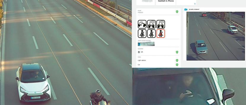 1.000 παραβιάσεις για κινητό σε 4 μέρες από μία μόνο κάμερα ΑΙ: 500 με κόκκινο σε κεντρική διασταύρωση