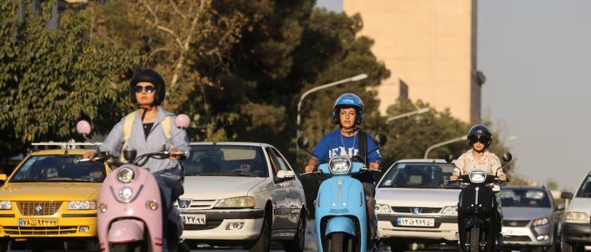 iran women motorcyclists