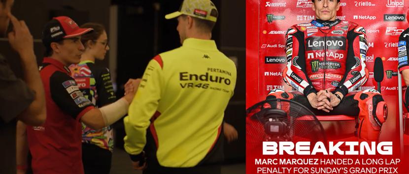 MotoGP ΗΠΑ: Ποινή μακρύτερου γύρου στον Marc Marquez