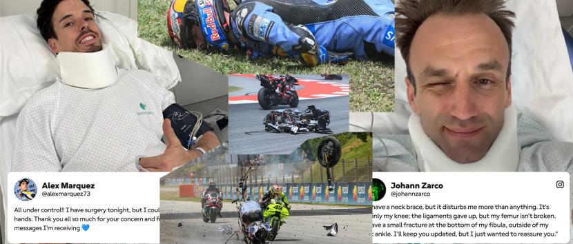 MotoGP Βαρκελώνη: Ενημερώνουν Alex Marquez και Zarco για τα δύο ξεχωριστά σφοδρά ατυχήματα