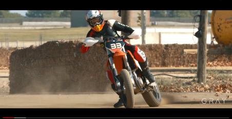 Brad Binder sliding