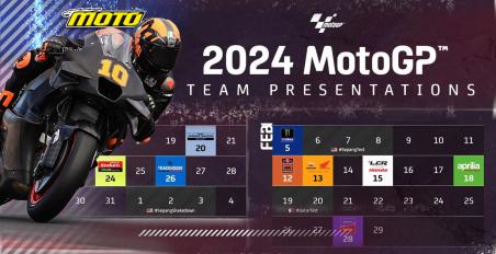 motomagMotoGP – Ανακοινώθηκαν οι ημερομηνίες παρουσίασης όλων των ομάδων για το 2024
