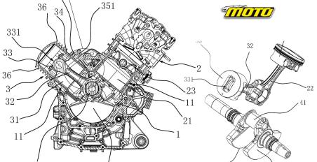 motomagQJMOTOR – Πατέντες για μονοκύλινδρο κινητήρα με… δύο έμβολα!