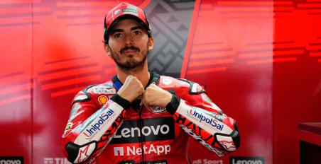 MotoGP Peco Bagnaia happy Aragon test