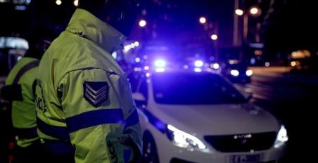 Traffic police chase