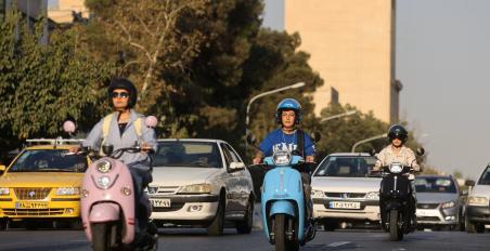 iran women motorcyclists