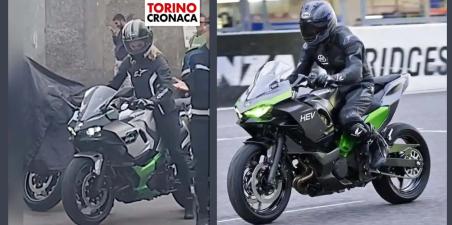 motomag Kawasaki: Η υβριδική μοτοσυκλέτα της πιάστηκε στα πράσα στο Τορίνο