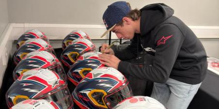 Acosta signed helmets
