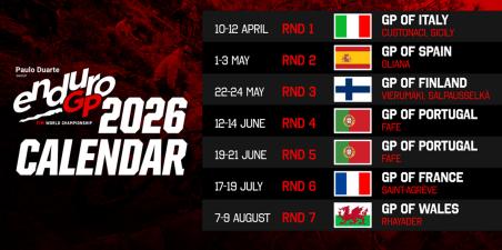 EnduroGP 2026 Calendar