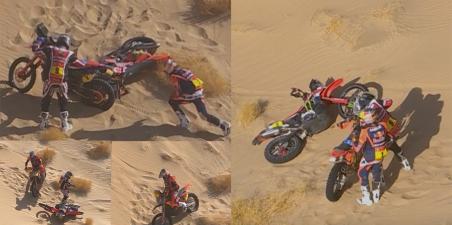 Dakar 2026: Πτώση Sanders! Χάνει το προβάδισμα! Οι αναβάτες της Honda σταμάτησαν να τον βοηθήσουν!