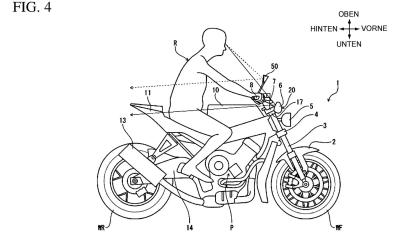 Πατέντα της Honda για καθρέπτες naked μοτοσυκλετών