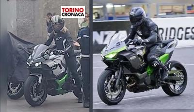 motomag Kawasaki: Η υβριδική μοτοσυκλέτα της πιάστηκε στα πράσα στο Τορίνο