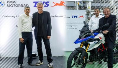 H TVS γιορτάζει την κατασκευή 150.000 μοτοσυκλετών BMW