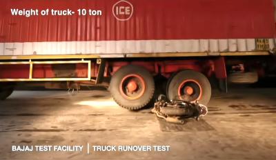 Bajaj Freedom CNG 125 crash tests