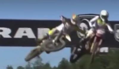 motomag MXGP - O Kay de Wolf της Husqvarna σπρώχνει στον αέρα αναβάτη για να μην συγκρουστούν [VIDEO]