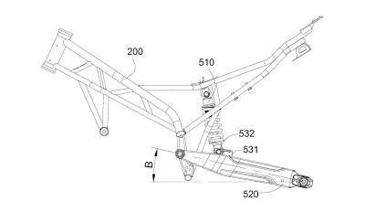 CFMOTO rear suspension patent 2024