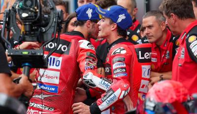 Marquez on Bagnaia
