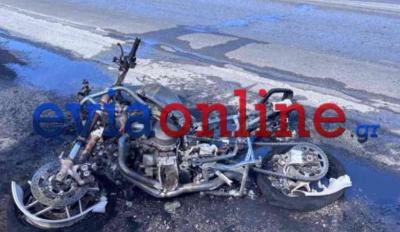 Νεκρός αναβάτης στην Εύβοια από αναστροφή φορτηγού – Ξέσπασε πυρκαγιά [VIDEO]