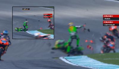 Moto3 Μαλαισία: Κόκκινη σημαία στον γύρο αναγνώρισης! Εμπλοκή παγκόσμιου πρωταθλητή Rueda σε σοβαρή σύγκρουση!