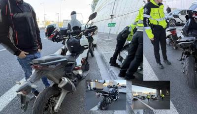 Δύο χρόνια στέρηση οδήγησης στον αναβάτη που προσπάθησε να φύγει! Δίωξη για 5 αδικήματα