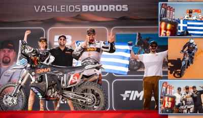 Βασίλης Μπούδρος: 4 στα 4 για τον Mr.Dakar! 3 συνεχόμενες χρονιές στην σκληρότερη κατηγορία!