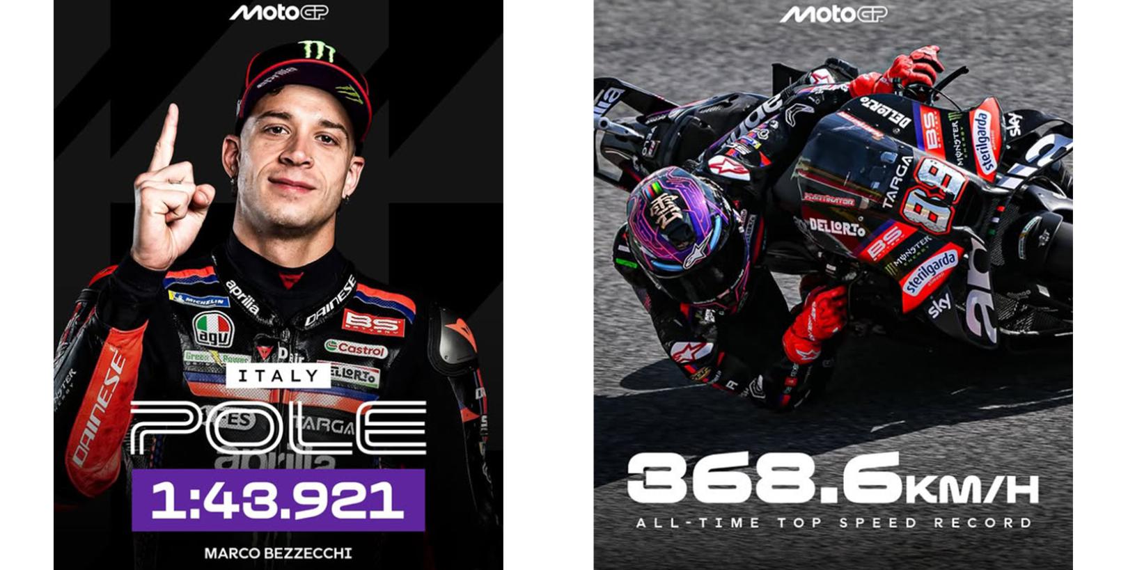 MotoGP Mugello: ΟΛΑ APRILIA! Pole Position με ρεκόρ γύρου για Bezzecchi – Ρεκόρ τελικής για Martin!