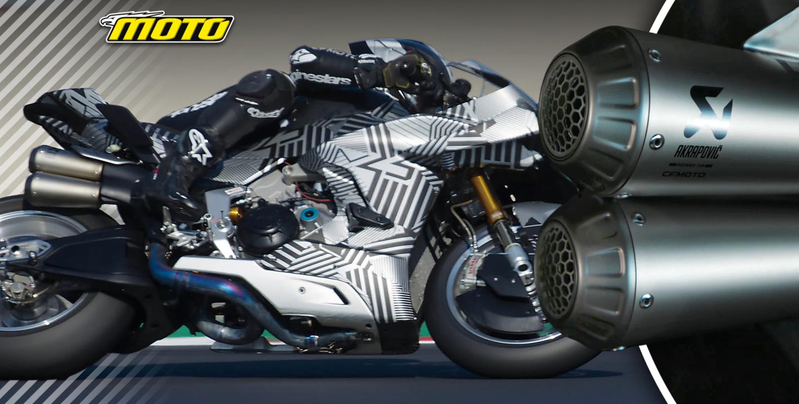 CFMOTO V4 SR-RR Prototype Akrapovic 2026 συνεργασία